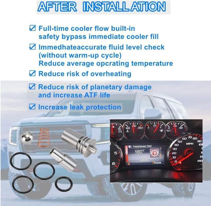 6L80 6L90 8L90 Sure Cool System Upgrade STL010 with Bypass Gasket