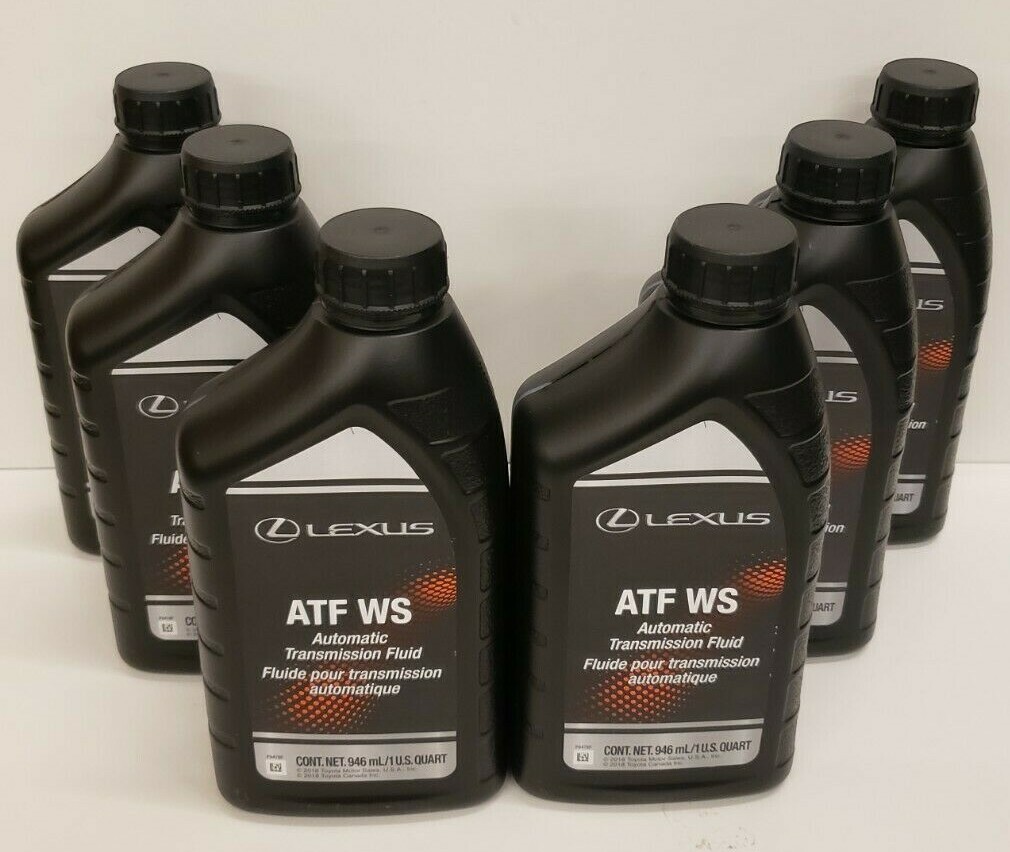 TOYOTA / LEXUS OEM WORLD STANDARD WS TRANSMISSION FLUID 6 QT 00289-ATFWS