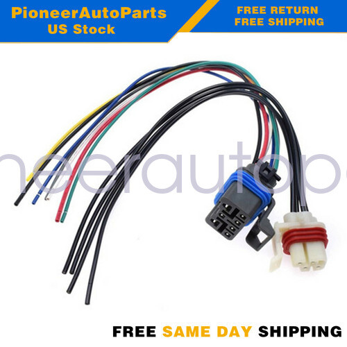2PCS Neutral Safety Switch Connector Wire Harness 7-PIN &4-PIN For Chevrolet GMC