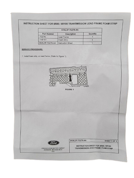 OEM Ford Lead Frame – 6R80 Transmission | Fits many Mustang & F-150 | AL3Z7G276D