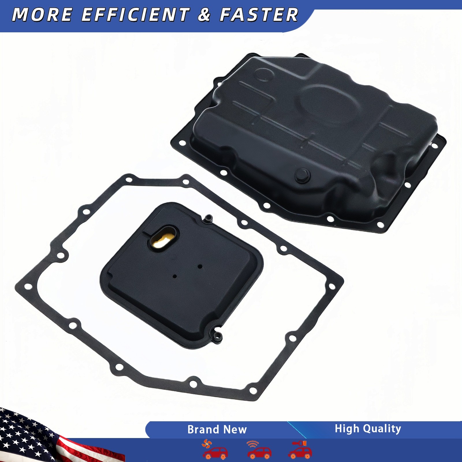 42RLE Transmission Pan Kit 52852912AC Fit Dodge Ram 1500 Jeep Wrangler Liberty