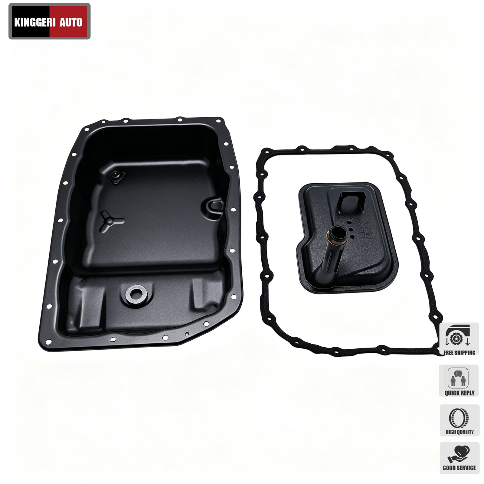 NEW Fits 2006-19 Chevy GMC Cadillac 6L80 Transmission Oil Pan＆Filter W/Gasket Ki