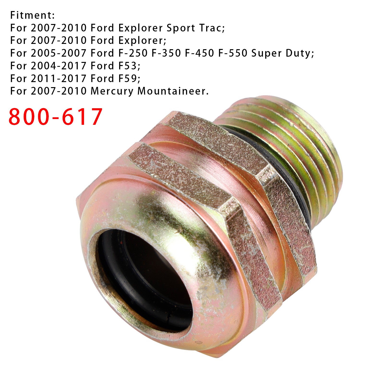 🕗800-617 Transmission Cooler Line Quick Connector For Ford Mercury Models.