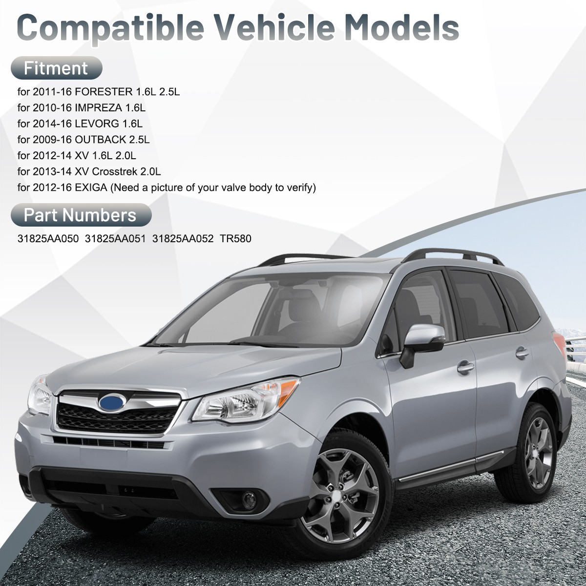 NEW TR580 CVT Transmission Valve Body For Subaru Forester Impreza Outback Silver