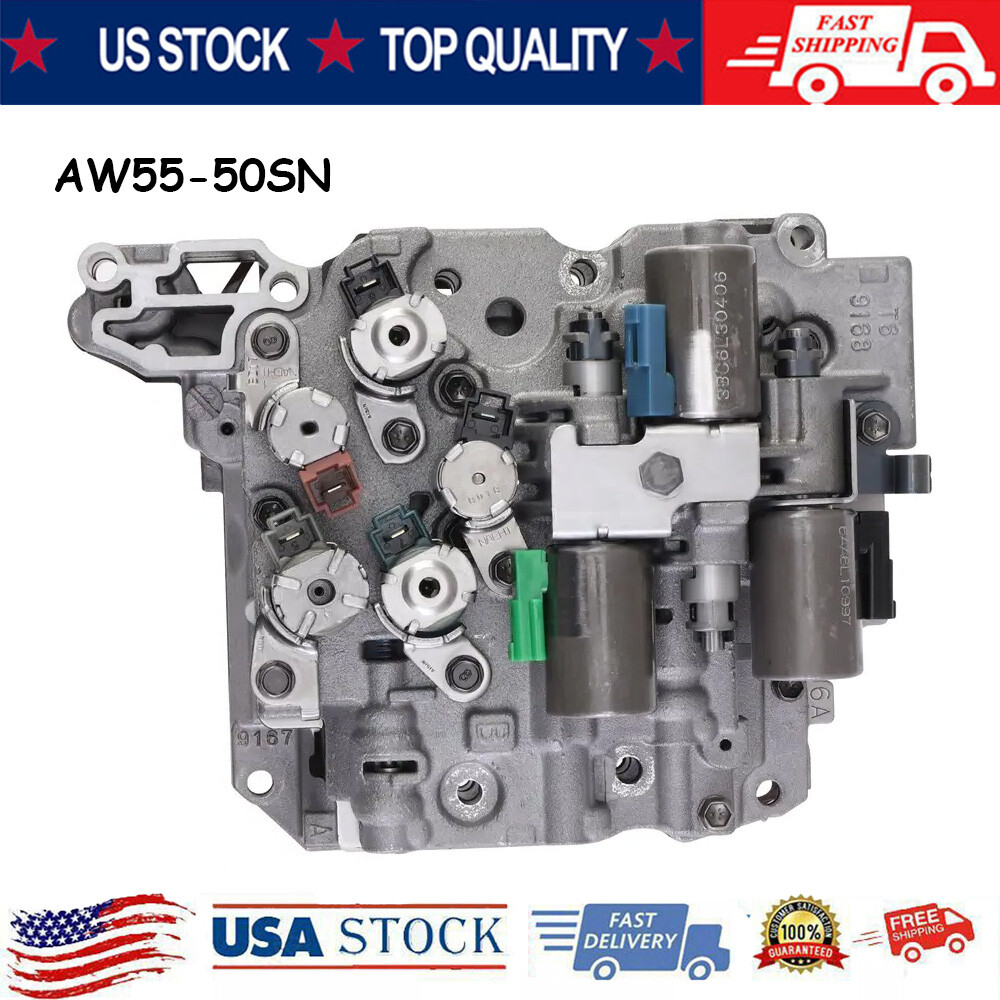 AW55-50SN AW55-51SN Transmission Valve body w/ Solenoids For Saturn RE5F22A