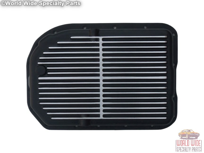 GM 4L80E, 4L85E Deep Transmission Pan for Cars and H1 Hummer, Black Powder Coat