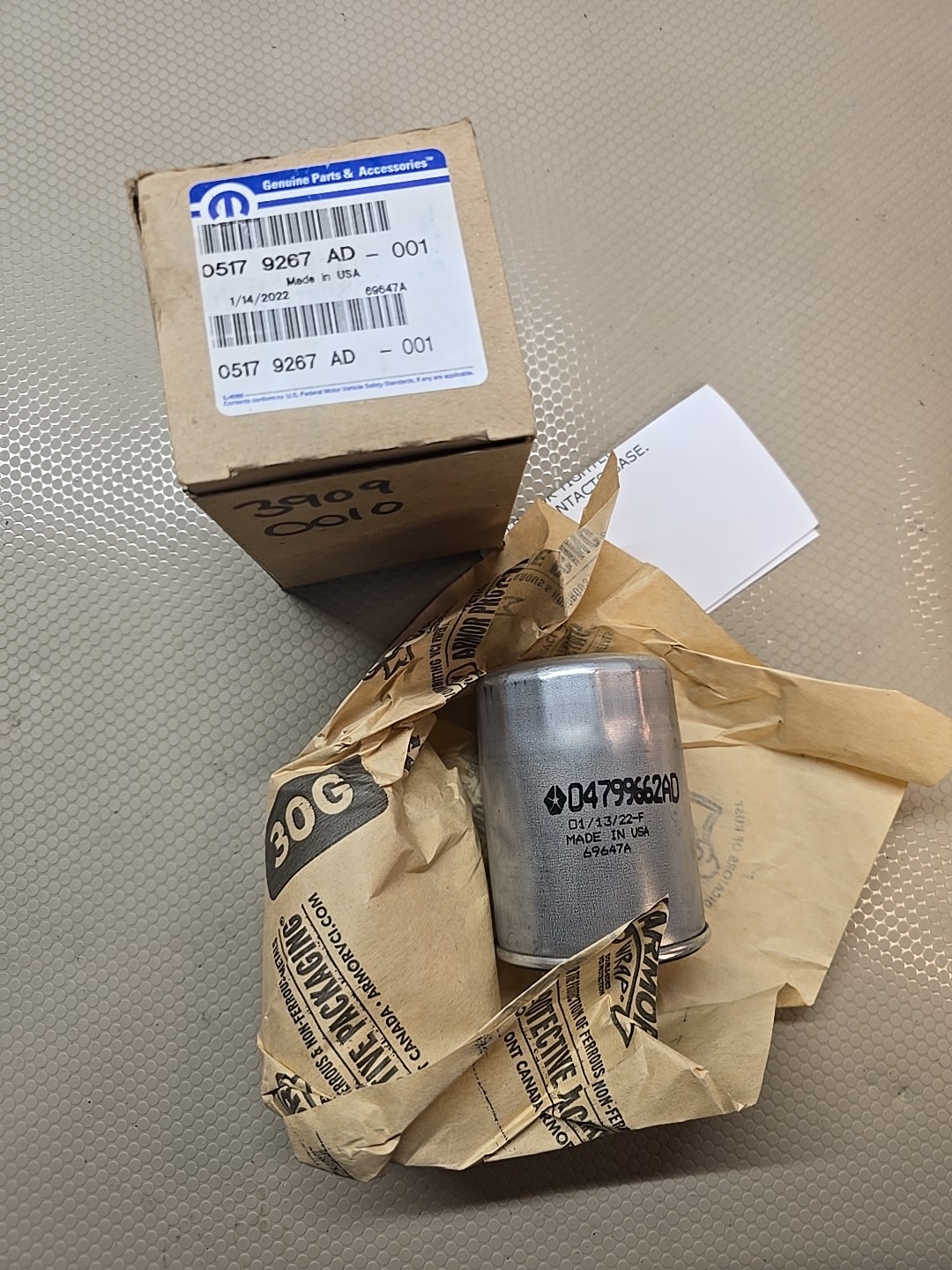OEM 45RFE 545RFE 65RFE 66RFE 68RFE Transmission MOPAR SPIN ON FILTER 1999-UP RAM