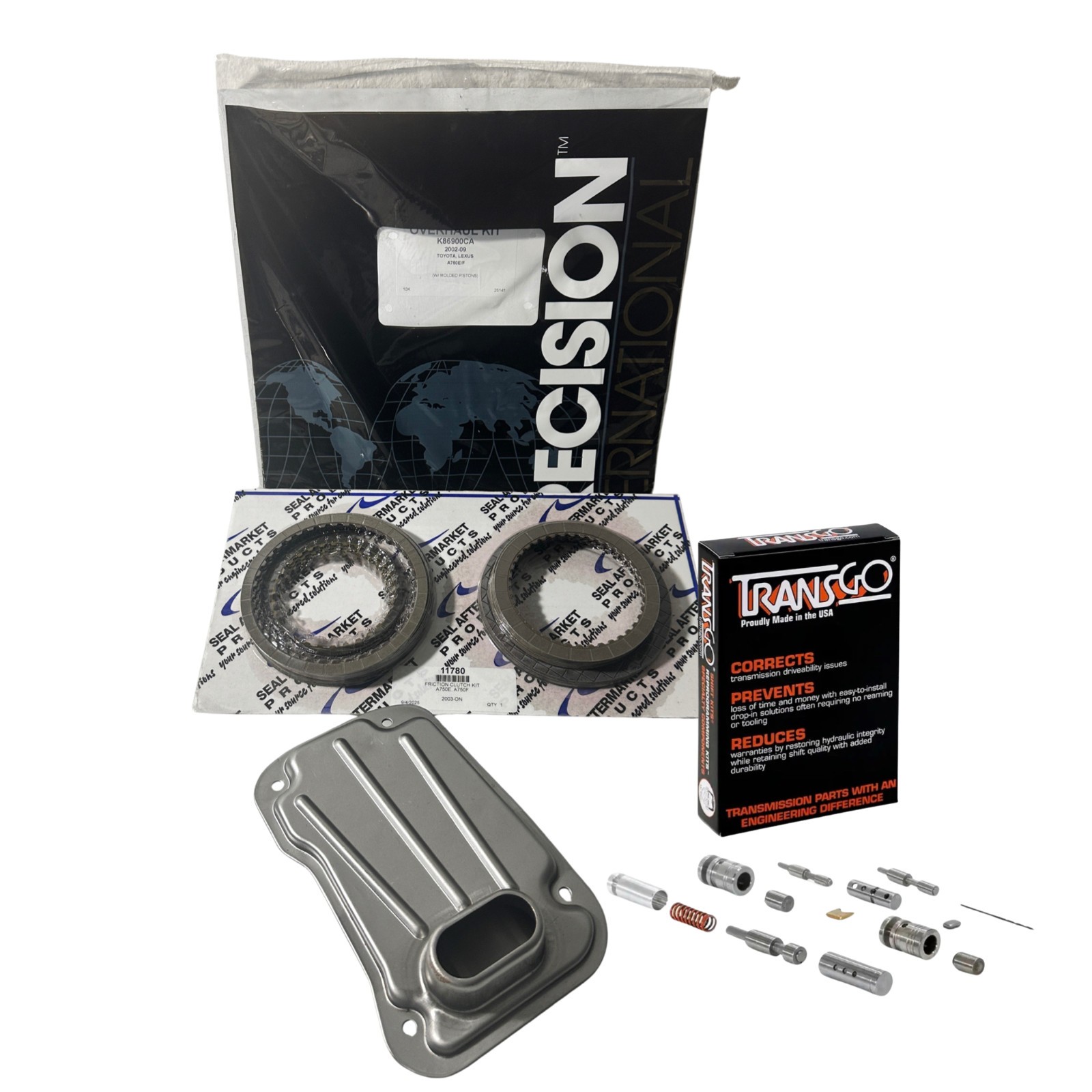 Toyota A750E A750F Transmission Banner Rebuild Kit W/Shift Kit Transgo 2003-UP