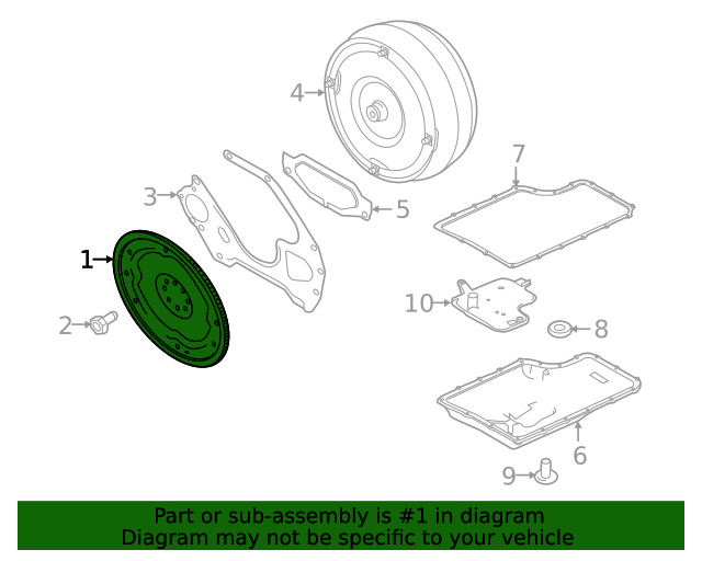 Genuine Ford Automatic Transmission Flex-Plate LC2Z6375A