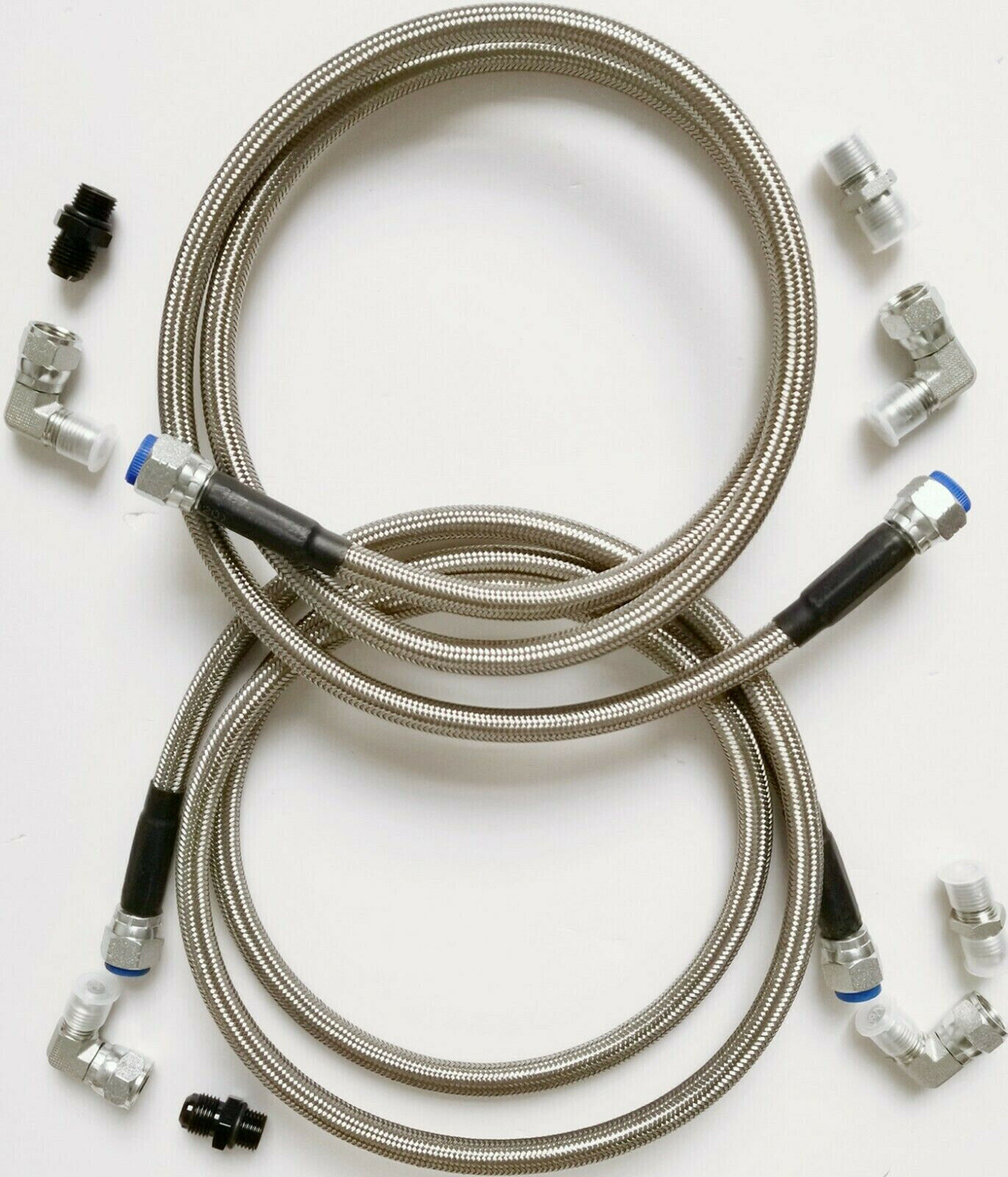SS Braided New Automatic Transmission Cooler Line Kit -6AN for GM 6L80E 4L90E☀️