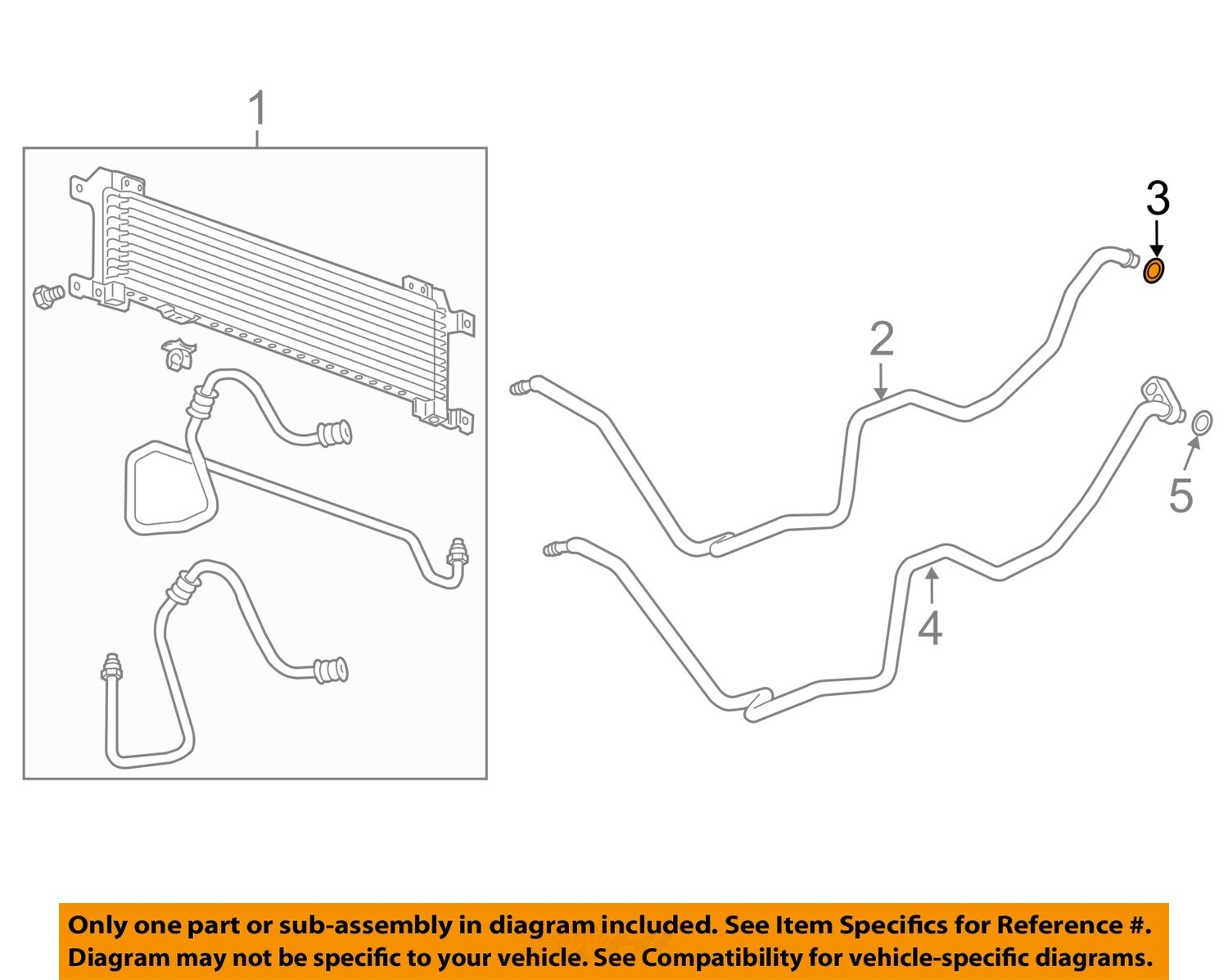 GM OEM 06-09 SRX,STS Cooling Trans Oil Cooler-Upper Hose O-Ring 19130214
