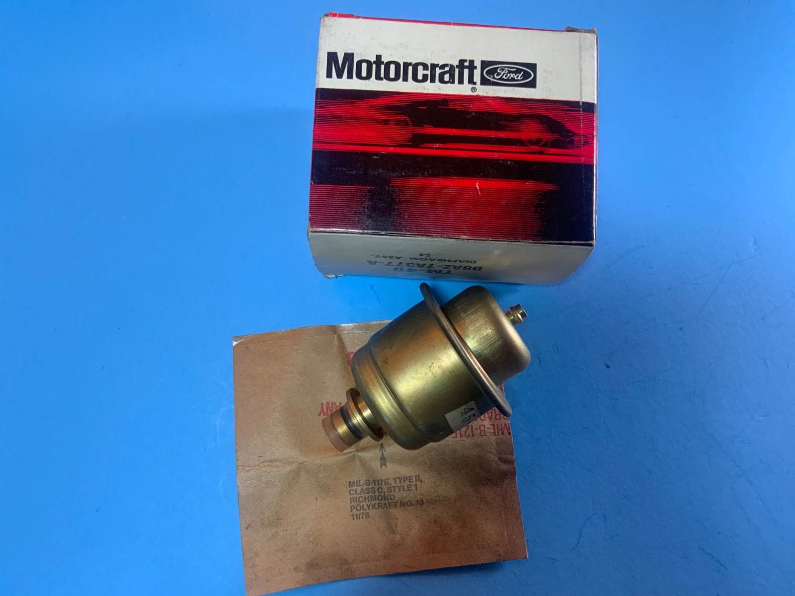 NOS Ford D6AZ-7A377-A Motorcraft TM-49 diaphragm D8AZ-7A377-A