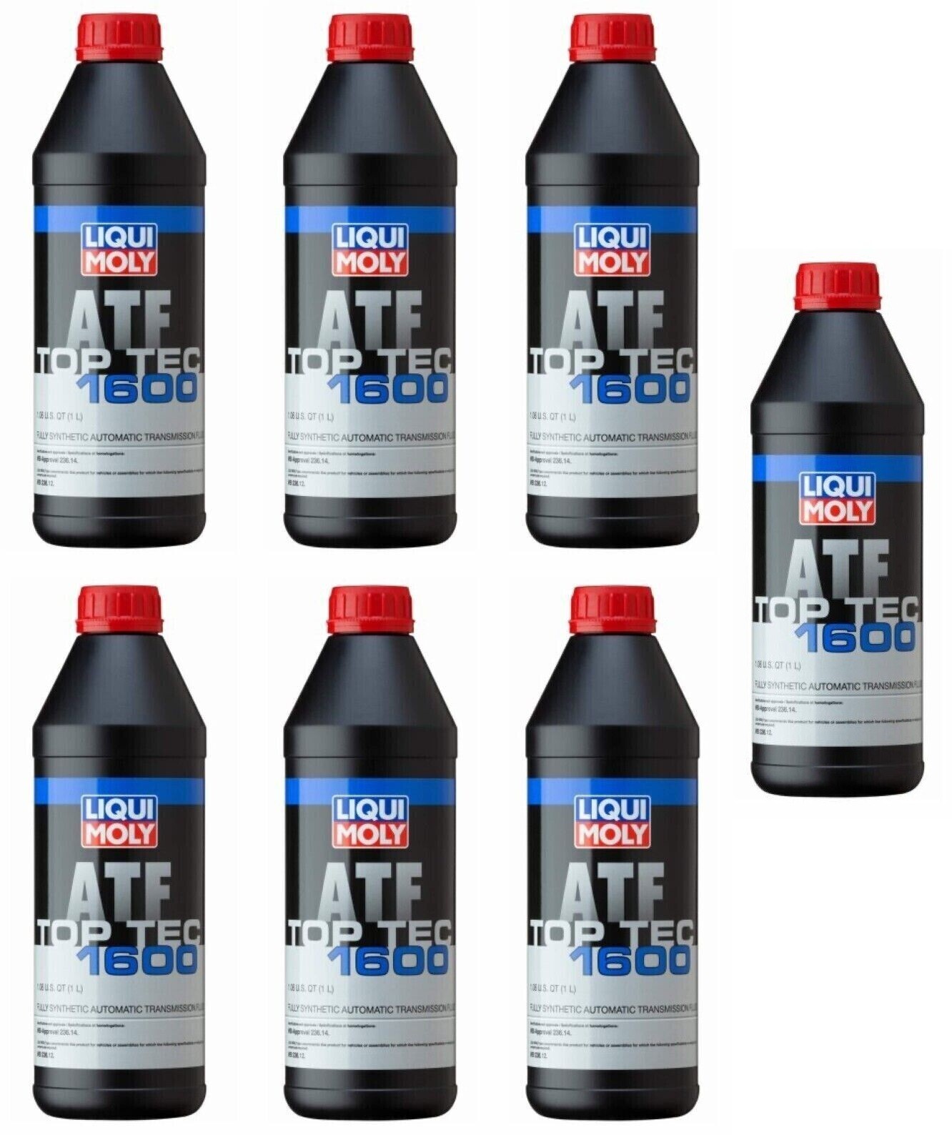 7 Liters Auto. Trans. Fluid LIQUI MOLLY Top Tec ATF 1600 Full Synthetic MB 236.1