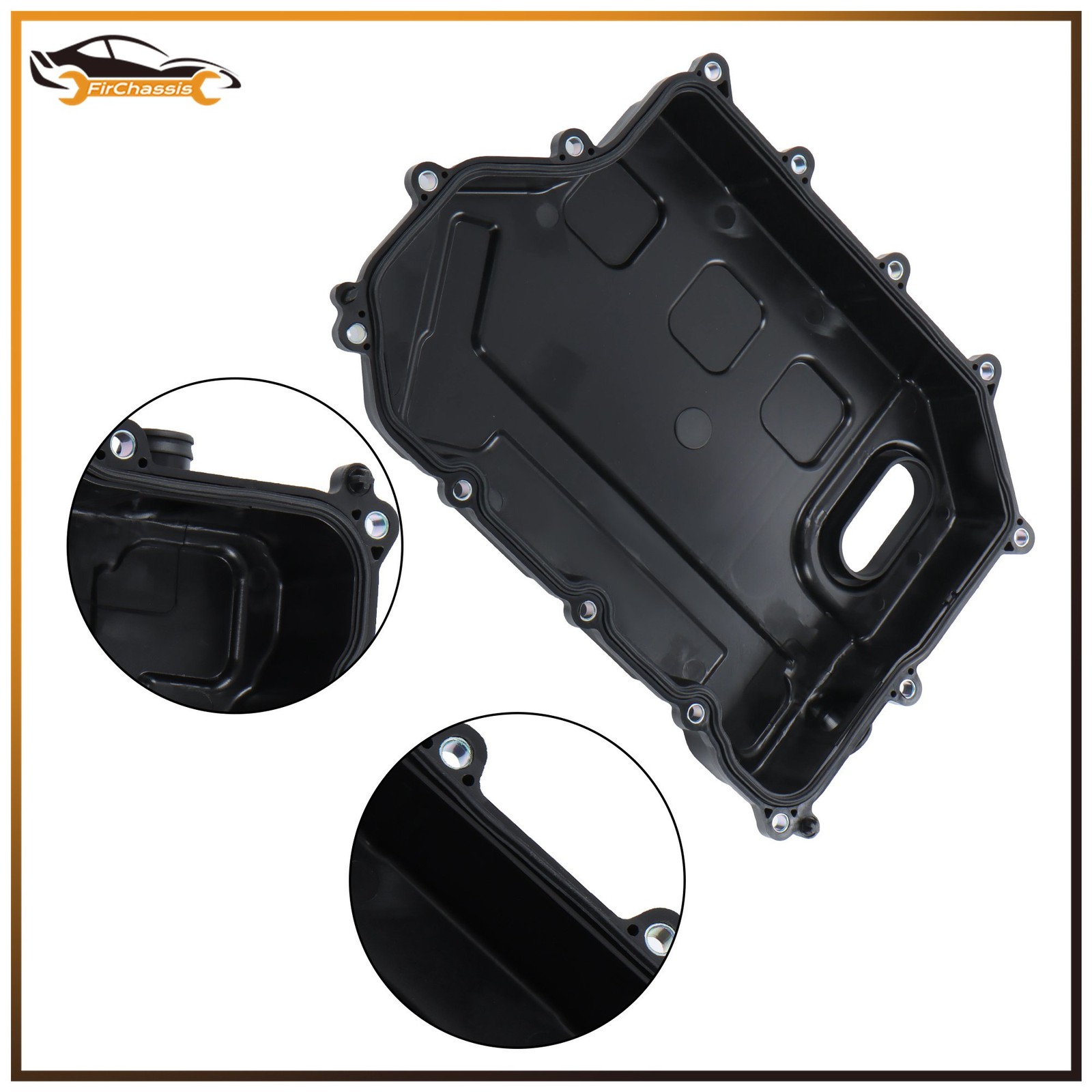 For Ford Escape 2020-2025 L3 1.5L GAS Turbocharged Black Transmission Oil Pan