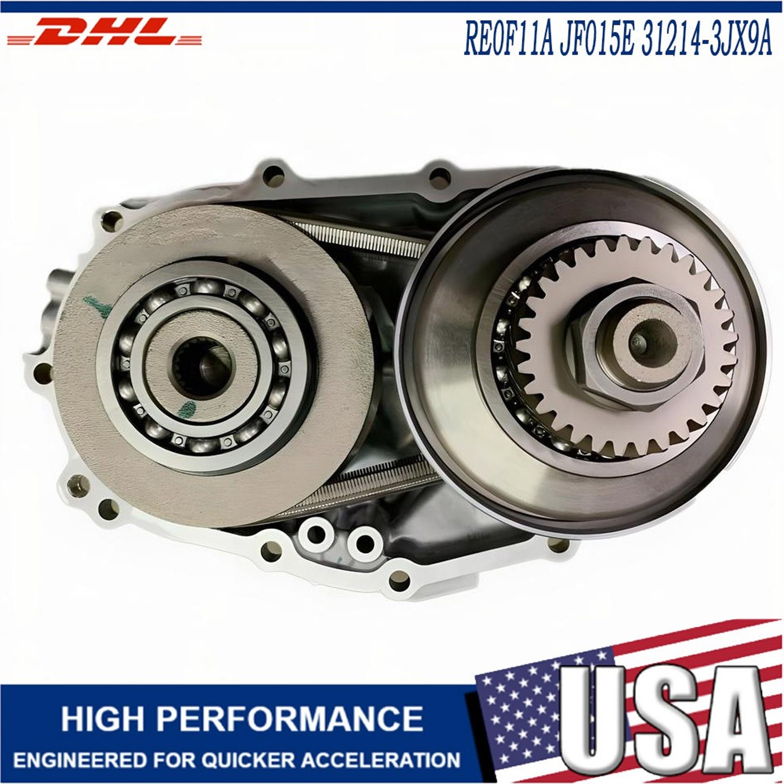 RE0F11A JF015E For Nissan Sentra 2013-Up (31214-3JX9A) Pulleys and Belt Set NEW