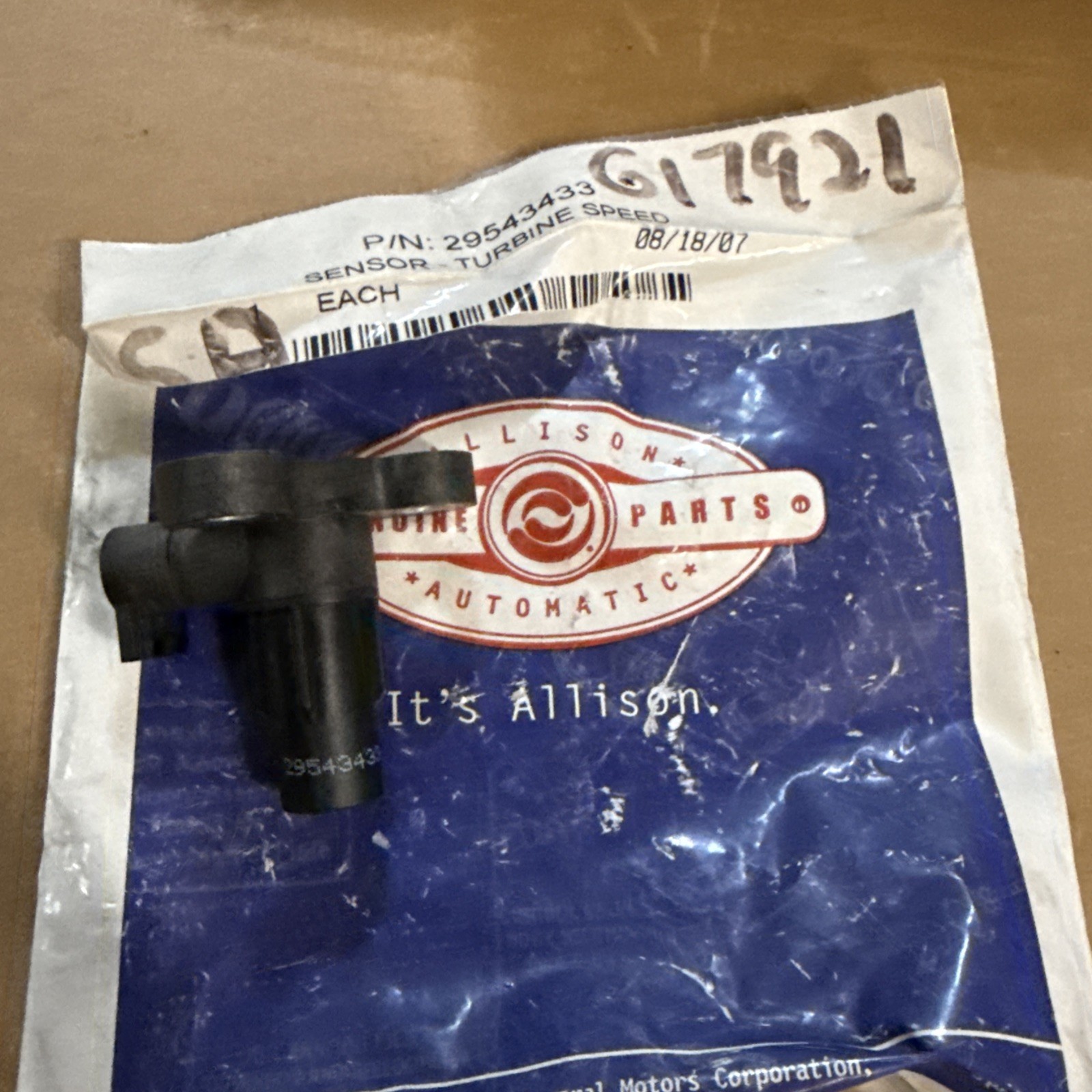 Allison Genuine Parts Turbine Speed Sensor 29543433 (Ref 29567149)