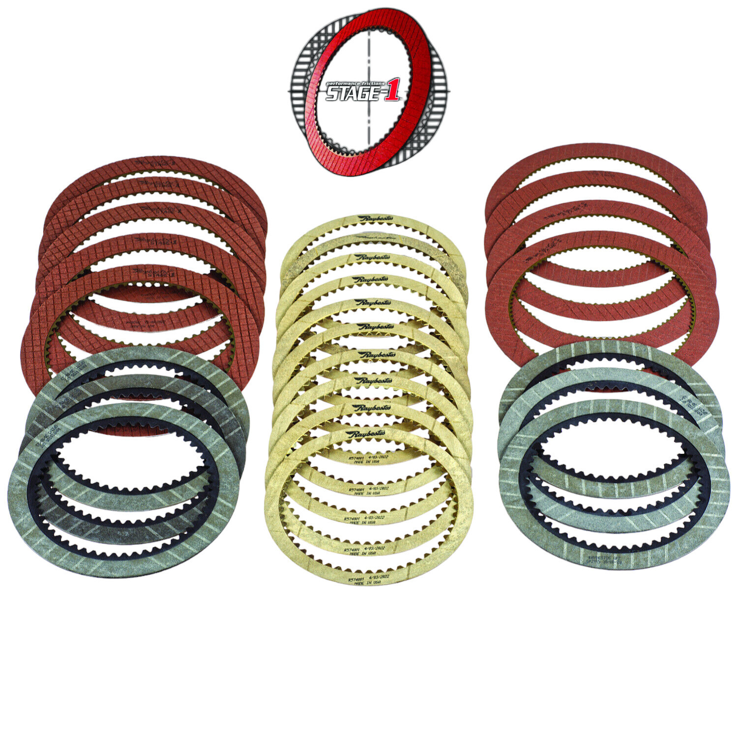 48RE Ram Transmission Raybestos Stage1 High Energy HD Friction Clutch Set 2003+