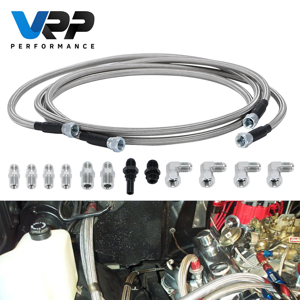 6AN 70″ Transmission Fluid Oil hose line Kit For Transmission TH350 Chevy AN6