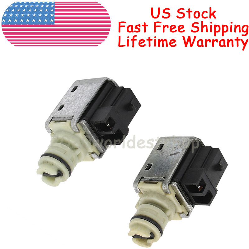 Pair 4T65E Transmission 1-2 3-4 Shift Solenoids 10478124 For GM 97-Up Alero 4T65