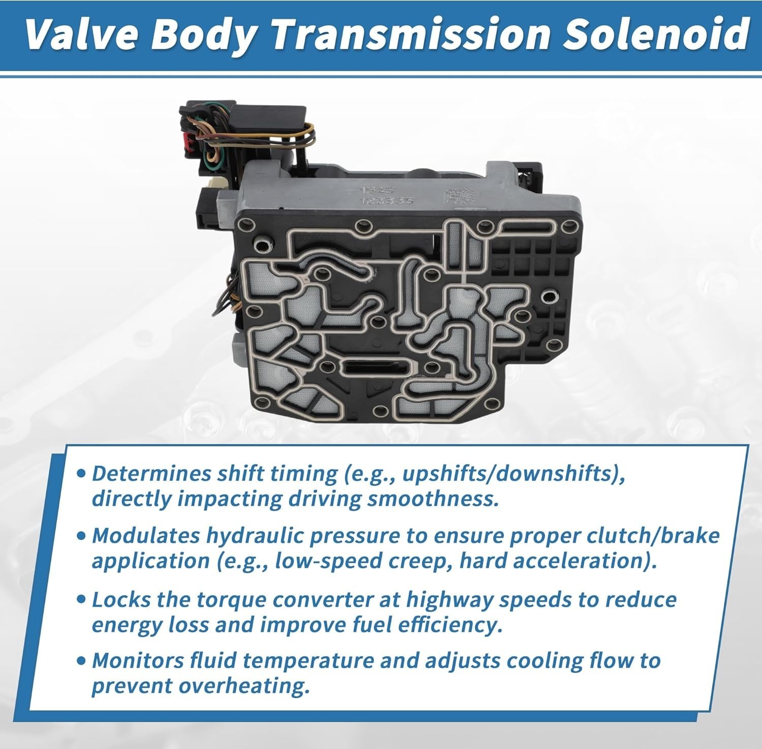 62TE TRANSMISSION SOLENOID PACK Replacement 2007-UP DODGE CHRYSLER OEM