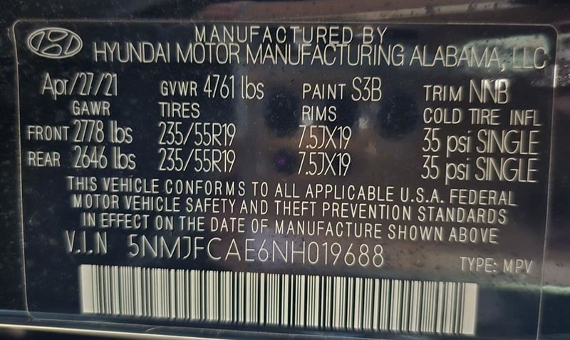 TUCSON 2022 Transfer Case 580935