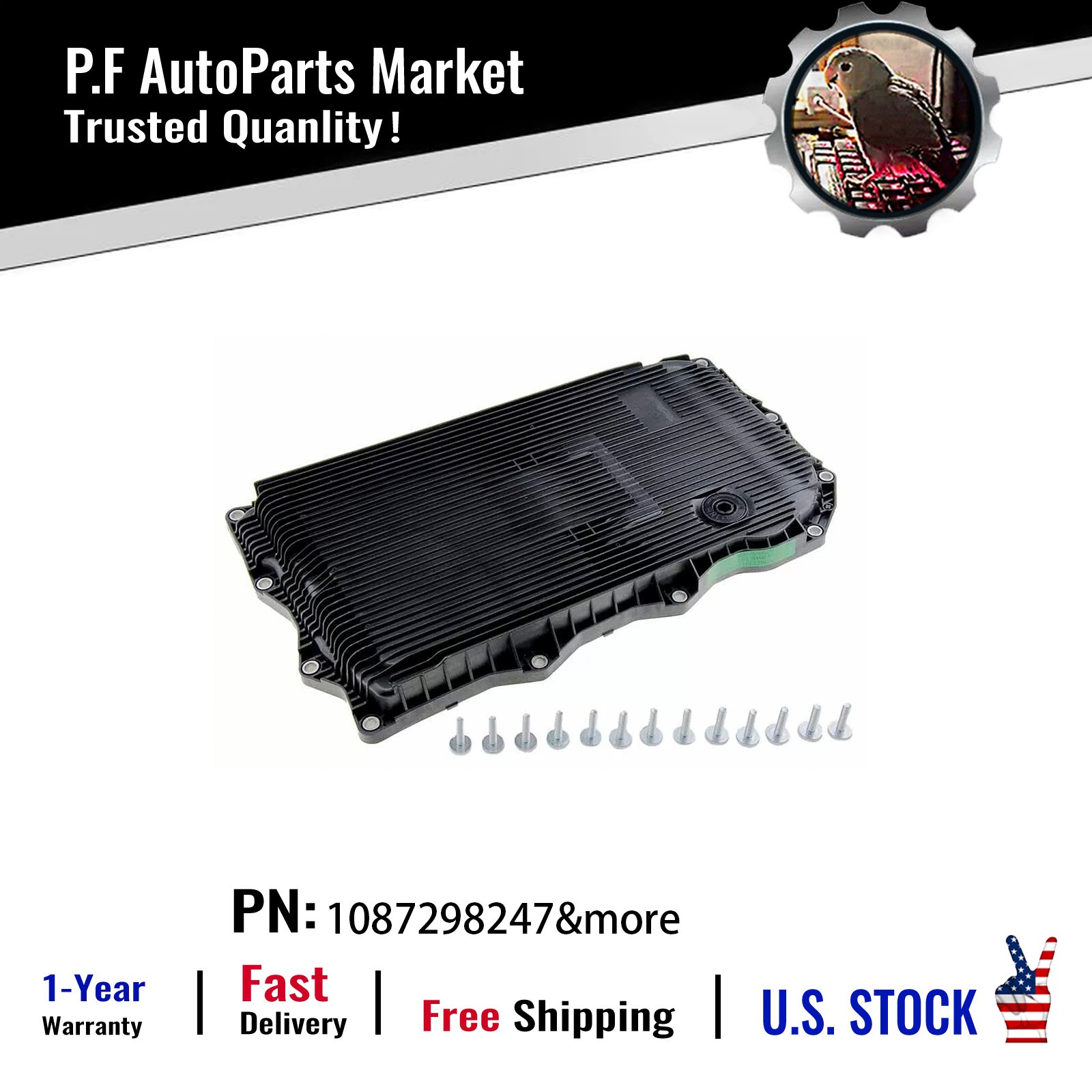 Transmission Oil Pan Filter Kit Fit BMW with Screws & Gasket 1087298247 & more