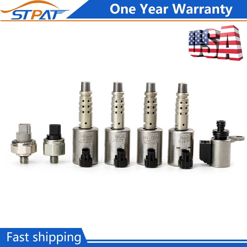 7pcs For Nissan RE0F10D JF016E JF017E CVT8 Transmission Solenoid Pressure Sensor