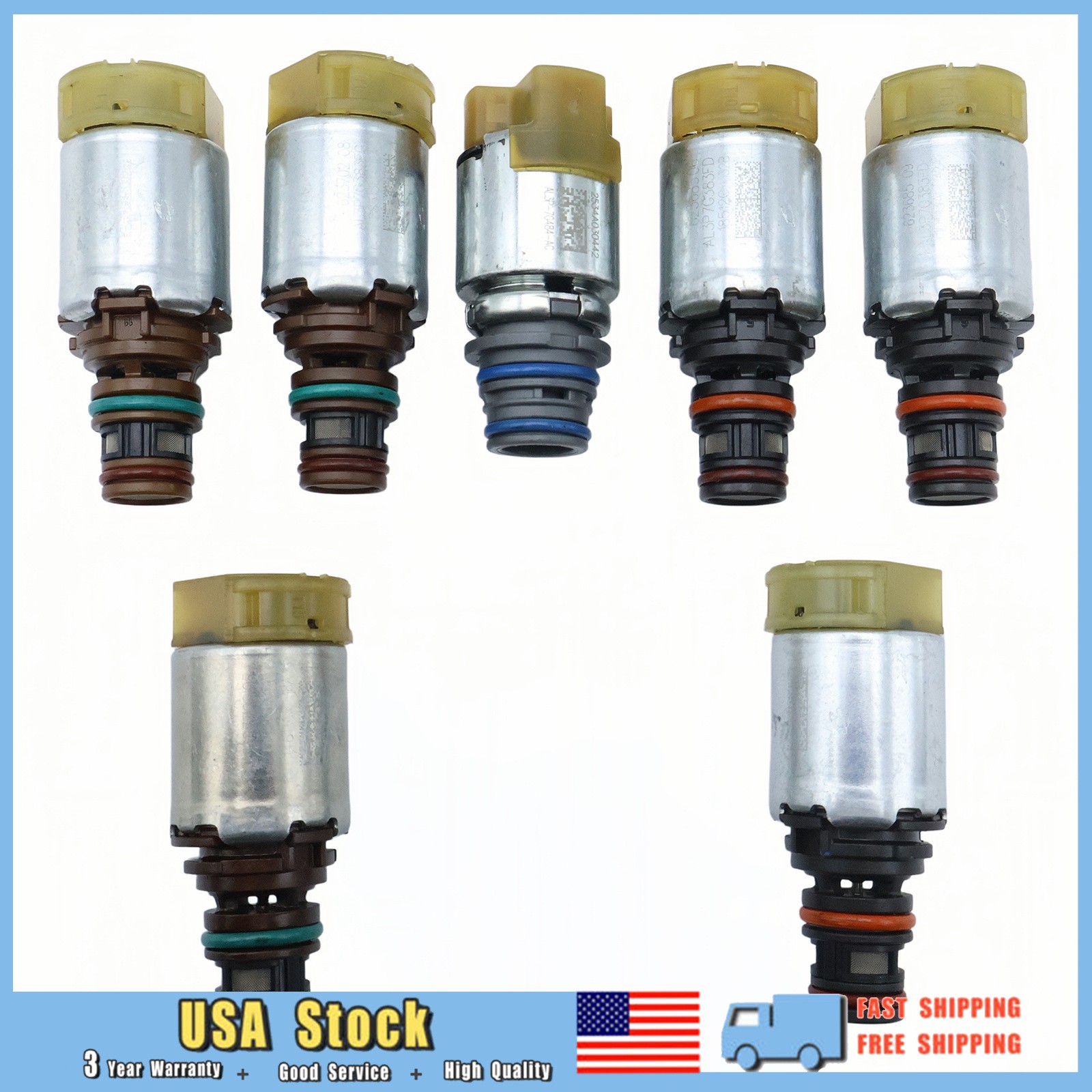 7x Transmission Solenoid Kit for 2008 2009 2010 2011 Ford Escape Mazda Tribute