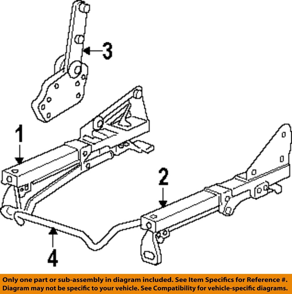 CHRYSLER OEM 03-08 Viper Seats Tracks Tracks Components-Seat Track 5136014AA