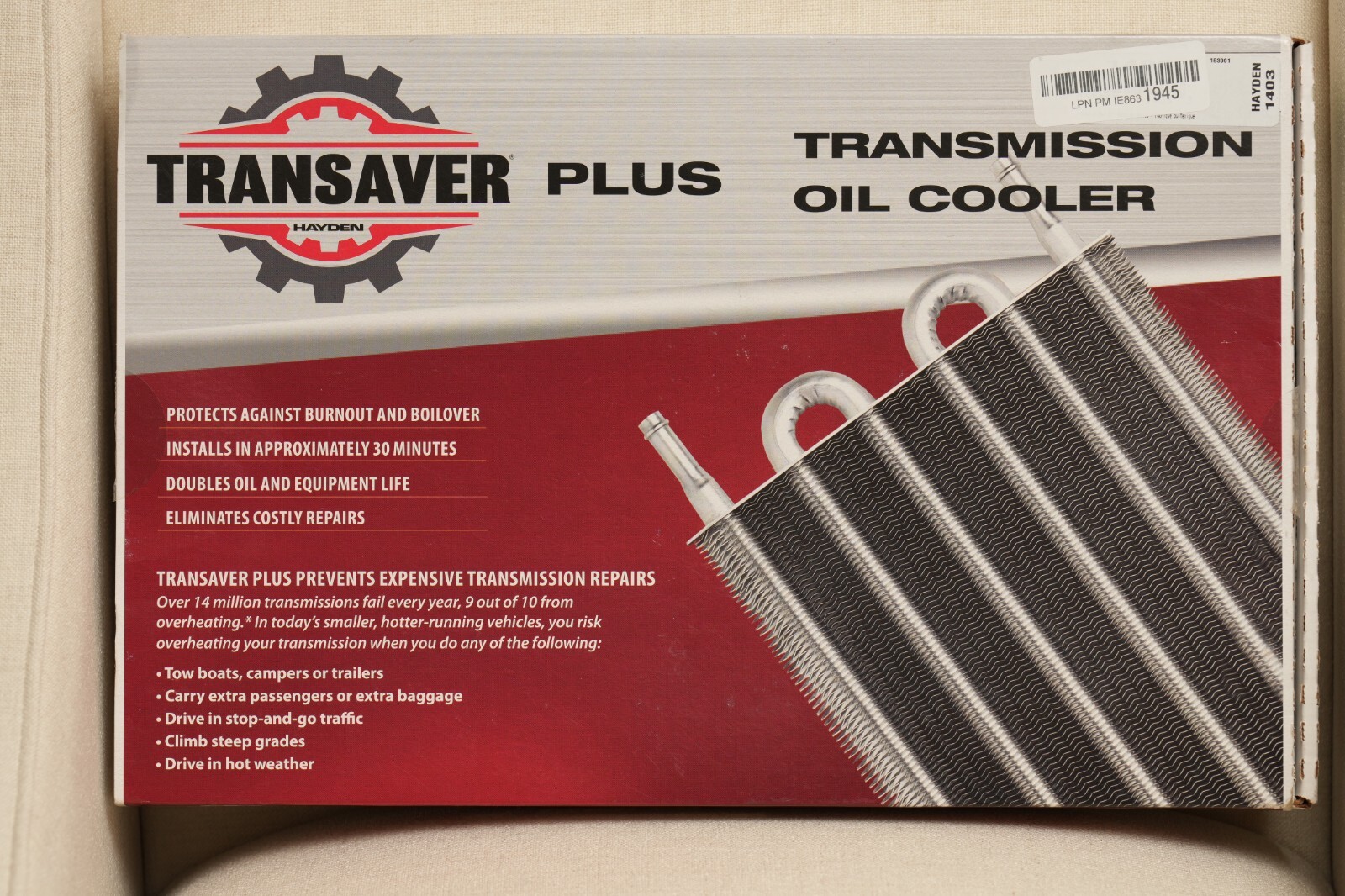 HAYDEN TRANSAVER TRANS-COOLER 1403 MEDIUM DUTY Open Box