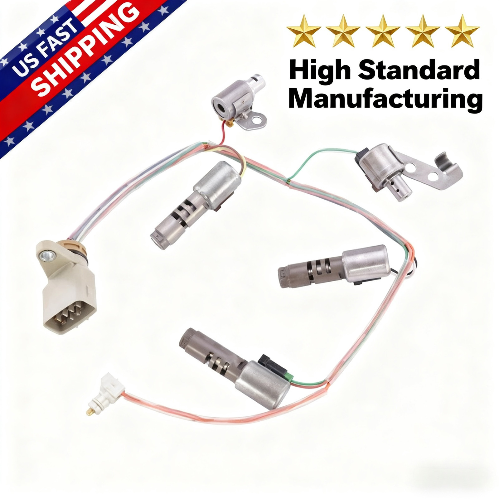 5PCS U140E/F U240E/F U241E Transmission Shift Solenoid Fit For Toyota RAV4 Lexus