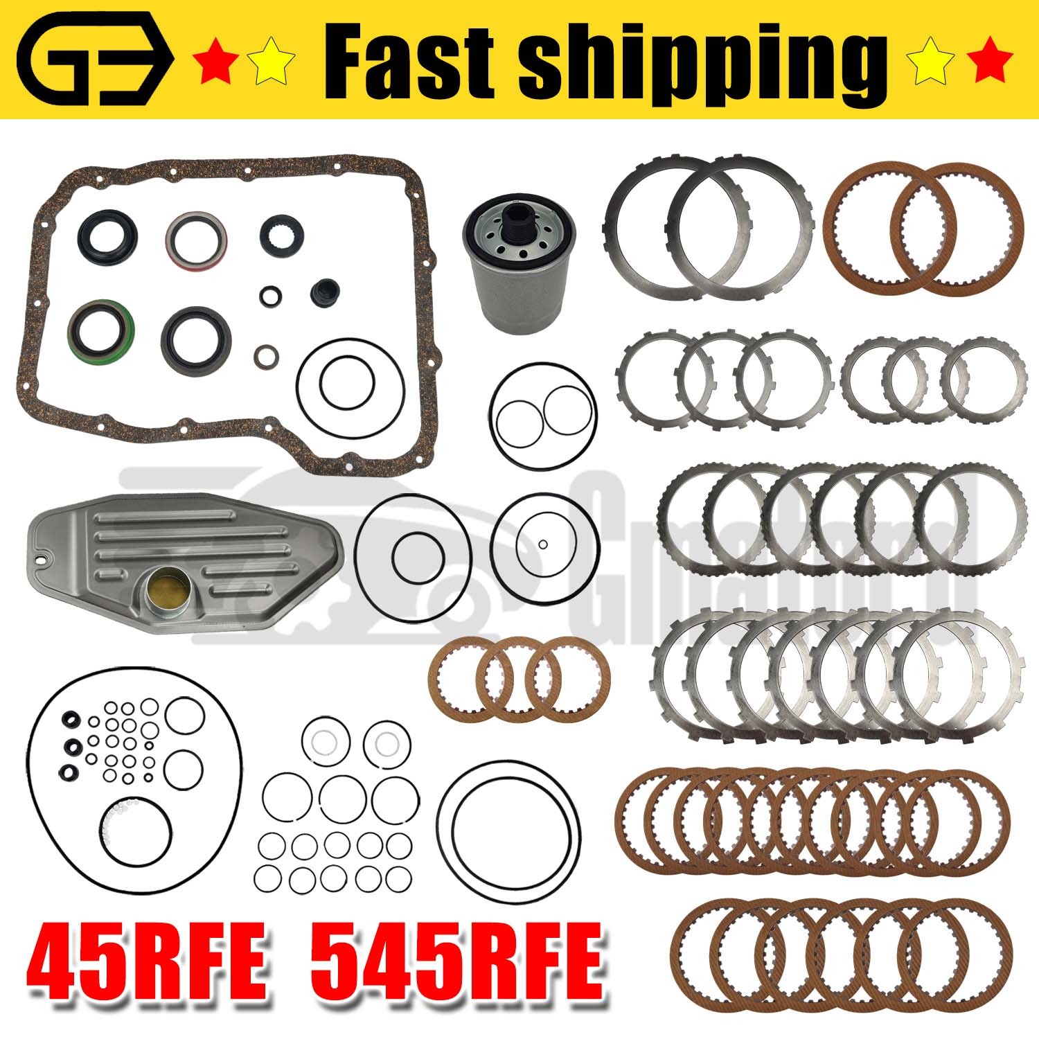 New Transmission Master Overhaul Rebuild Kit 45RFE 545RFE For 99-Up Dodge 4WD