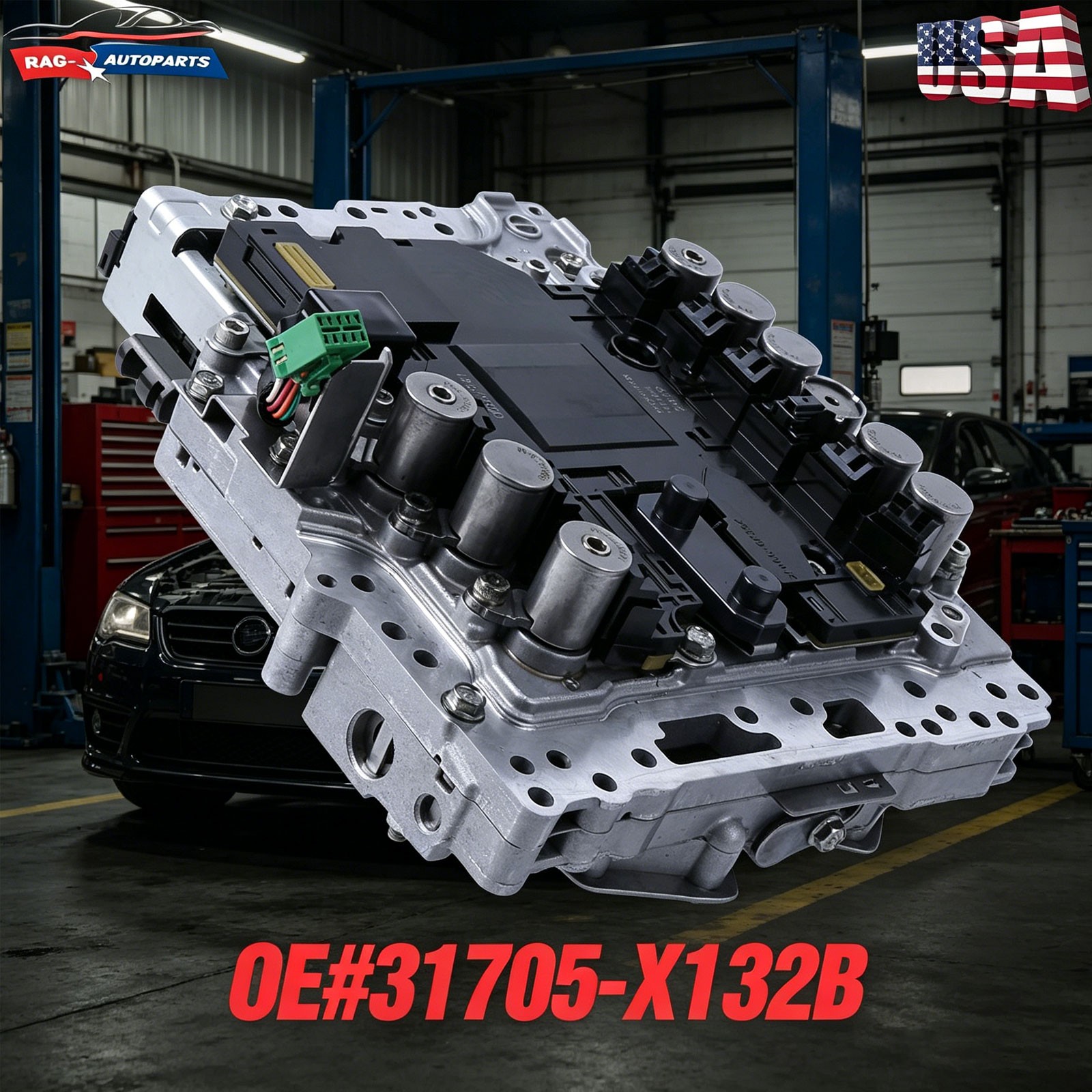 RE7R01A Valve Body W/ Solenoid 31705-X132B For 14–15 Nissan Infinity Q50 3.7L V6