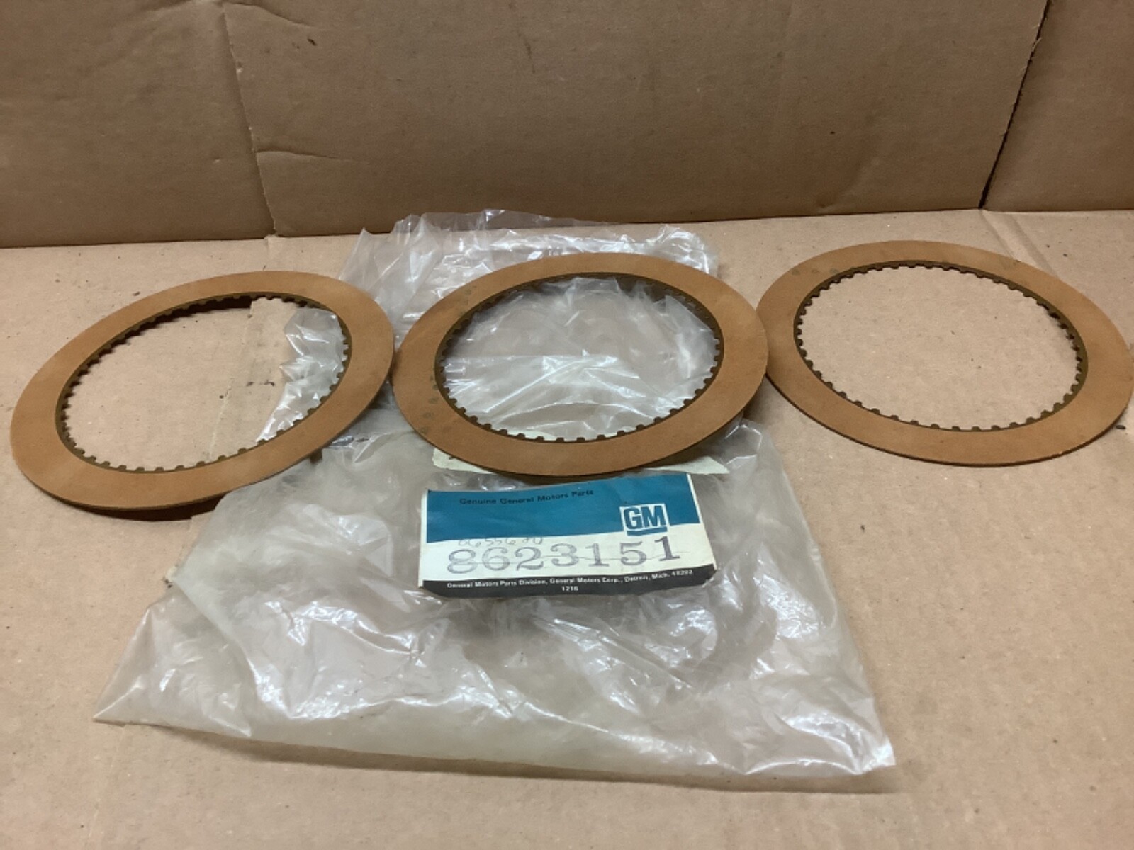 1965-1977 GM TRANSMISSION INTERMEDIATE CLUTCH PLATS LOT 3 KITS NOT OEM #8623151