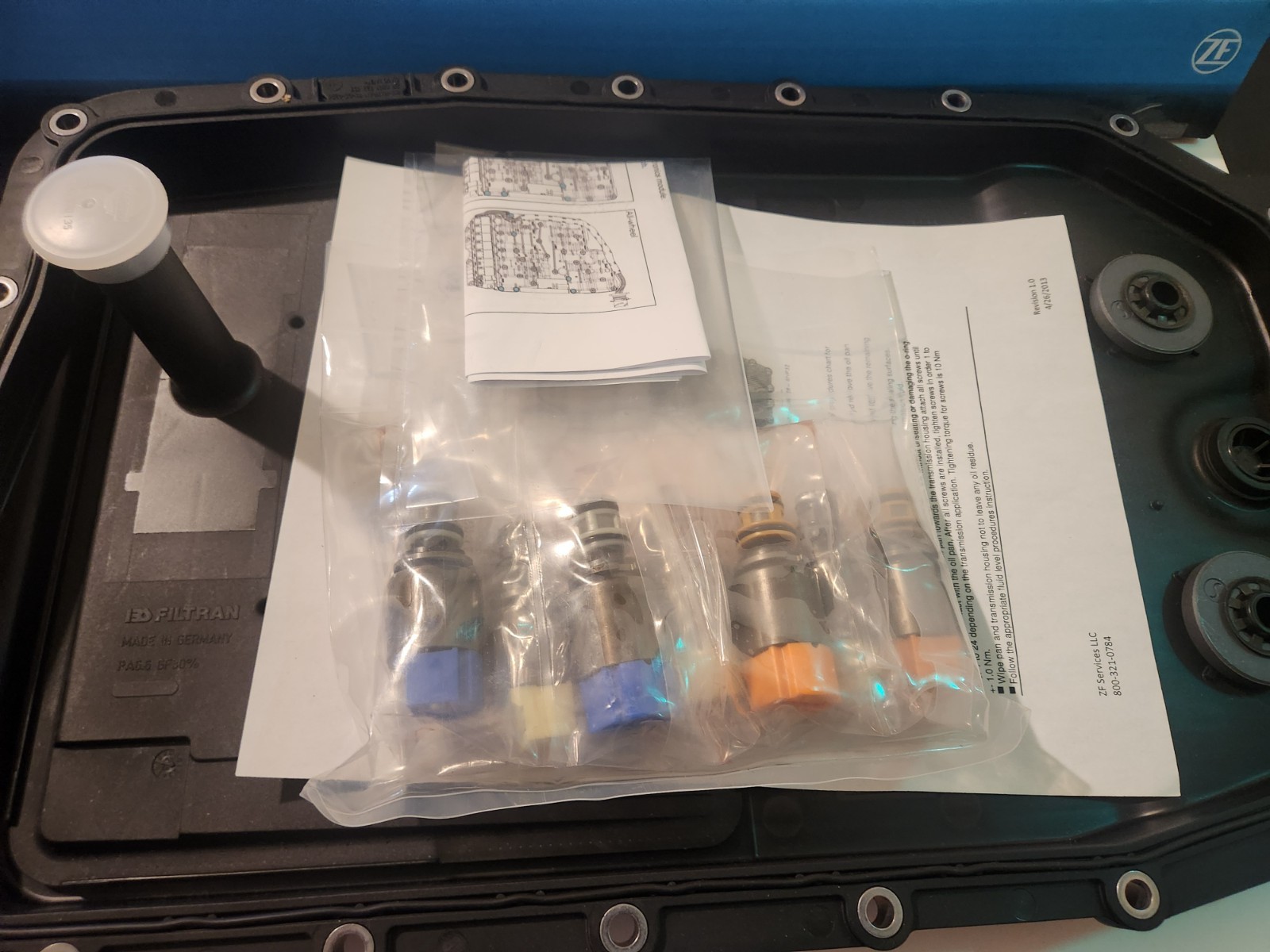 ZF6HP28X Transmission Oil Pan Filter KIT & Solenoid set (AWD) Year 2009-2013