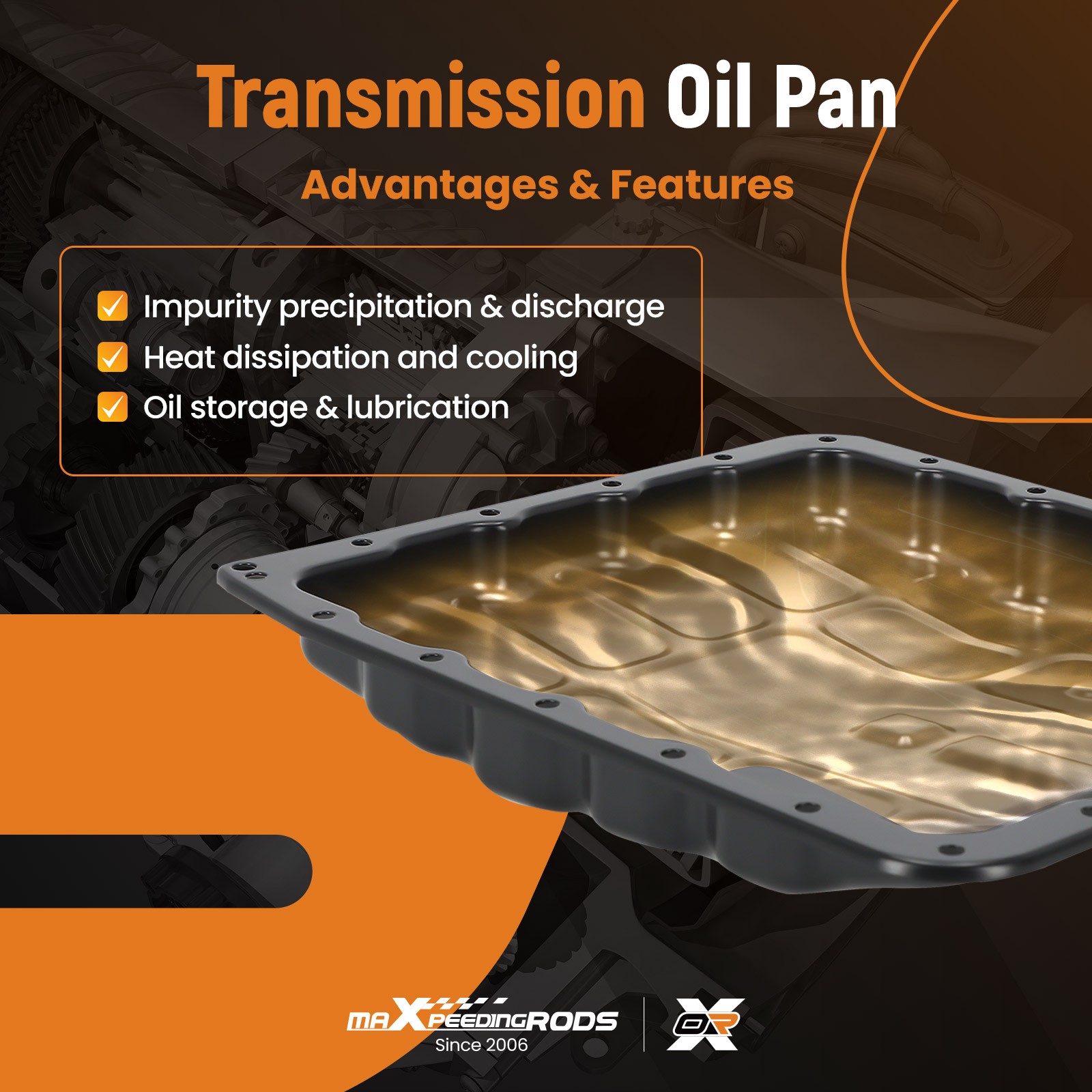 1pc Transmission Oil Pan for Nissan 350Z Frontier Armada Titan Pathfinder Xterra