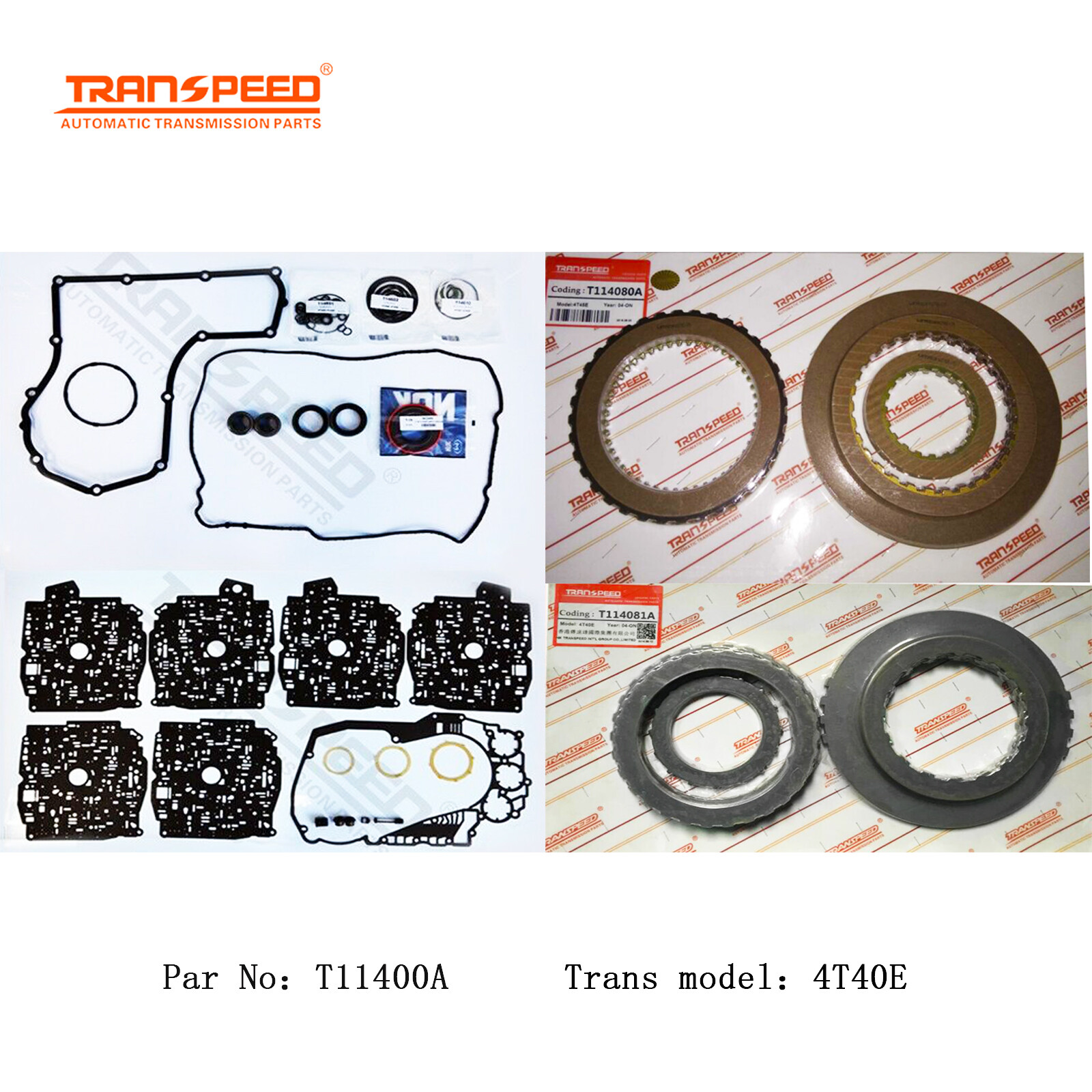 TRANSPEED 4T40E 4T45E Transmission Master Rebuild Kit For Lacrosse GM BUICK