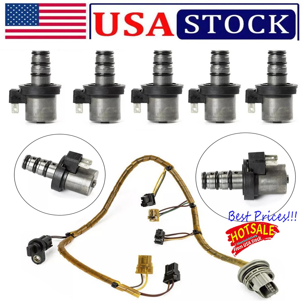 F4A41 F4A42 Transmission Shift Solenoid Kit with Harness Fit Mitsubishi Hyundai