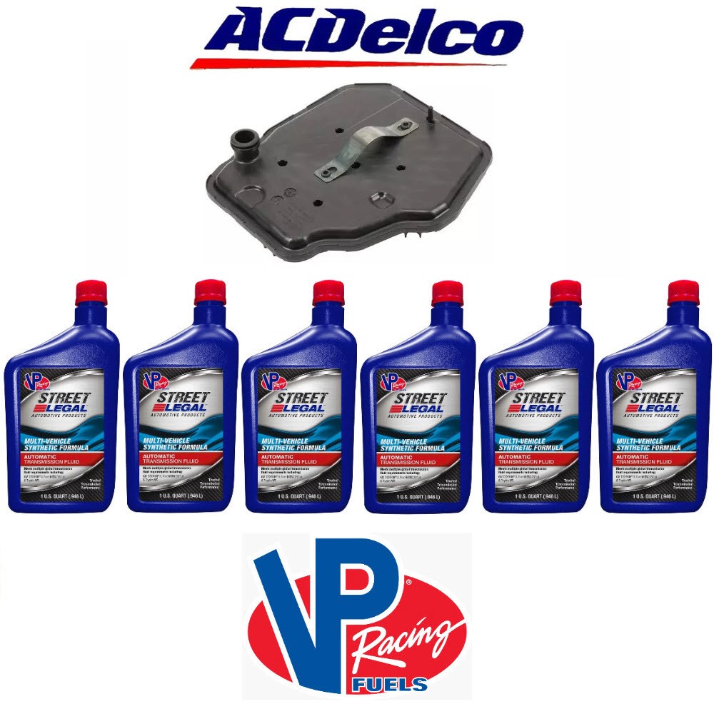 ACDelco 8L90 Transmission Service Kit VP RACING Fluid 6 Quarts + Filter