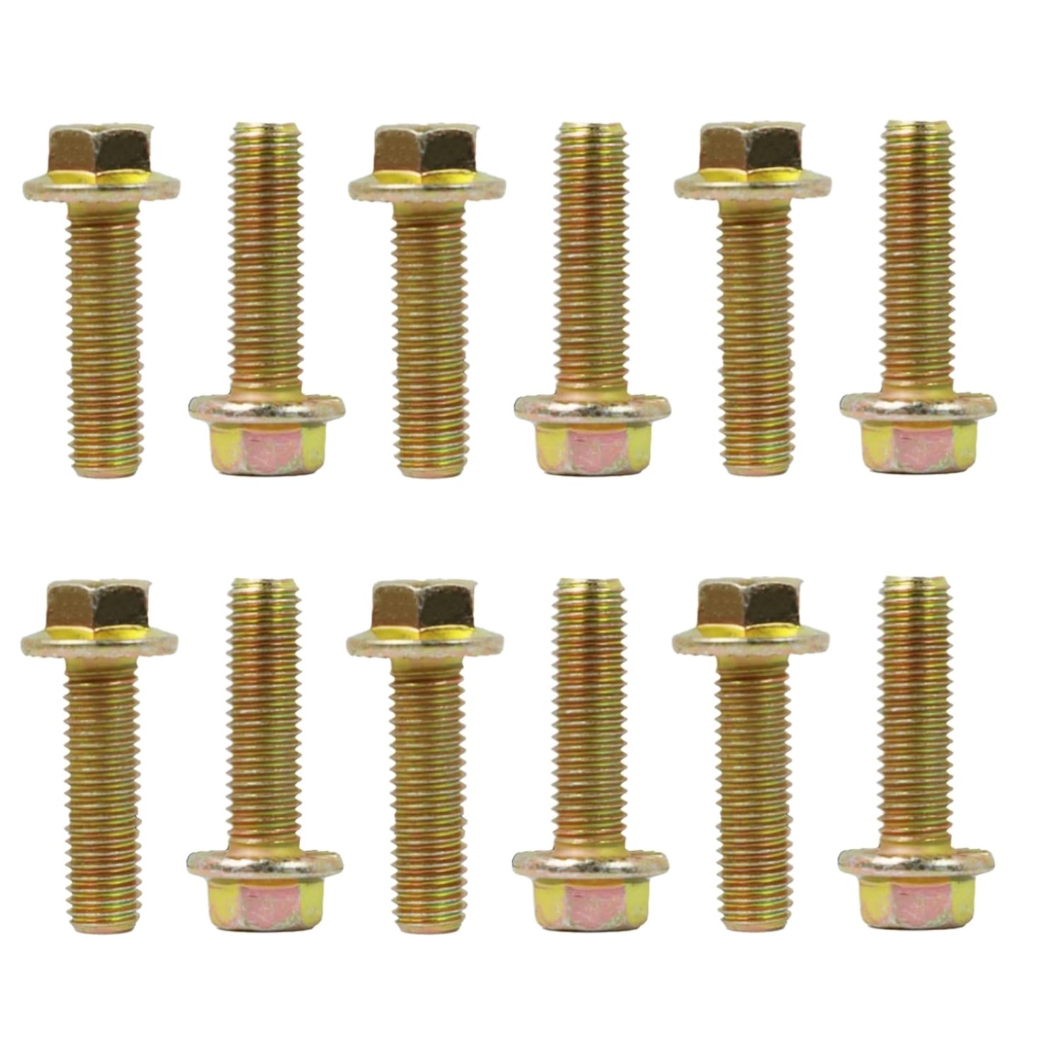 Gearbox Bell Housing Bolts Set 12 Pcs M12x1.25 Zinc-Coated Carbon Steel High …