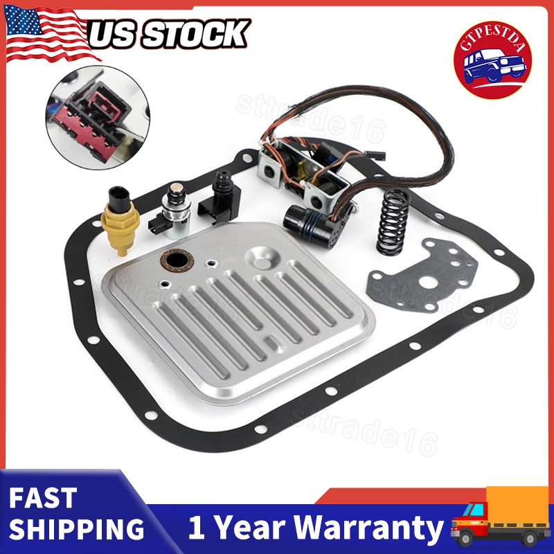 For Dodge Ram 2000-Up A518 46RE 48RE Transmission Filter Kit & Solenoid & Sensor