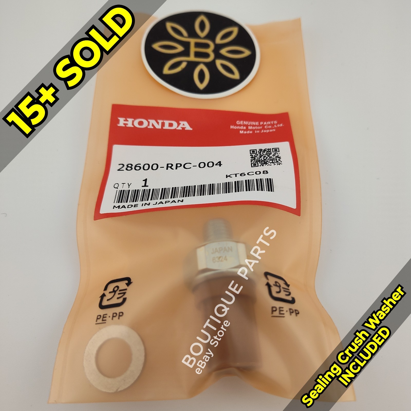 Genuine OEM Oil Pressure Switch Sensor 28600-RPC-004 Transmission Auto for Honda