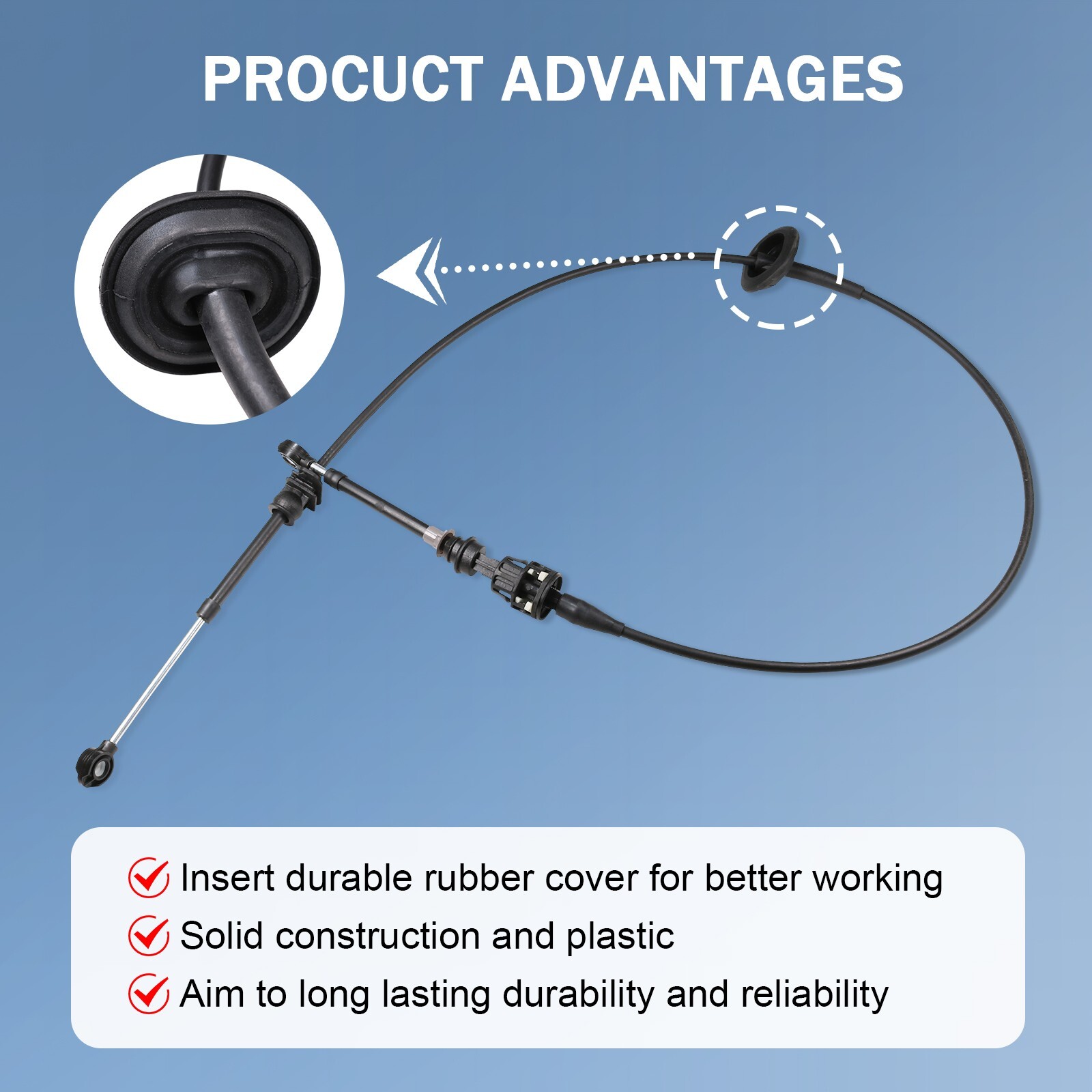 Automatic Transmission Shifter Cable for Ford F-150 1992 93 1994 1995 1996 1997