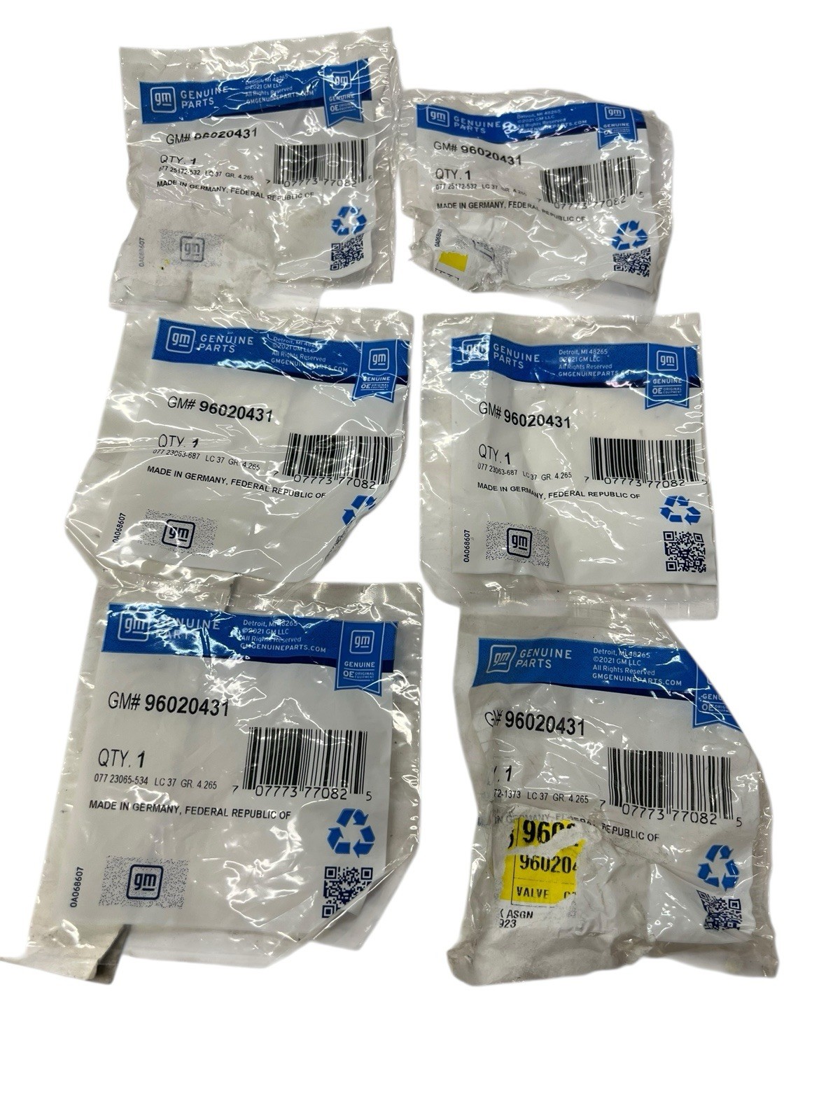 GM OEM NOS Genuine Control Valve Body Ball Check Transmission 96020431 Qty 6