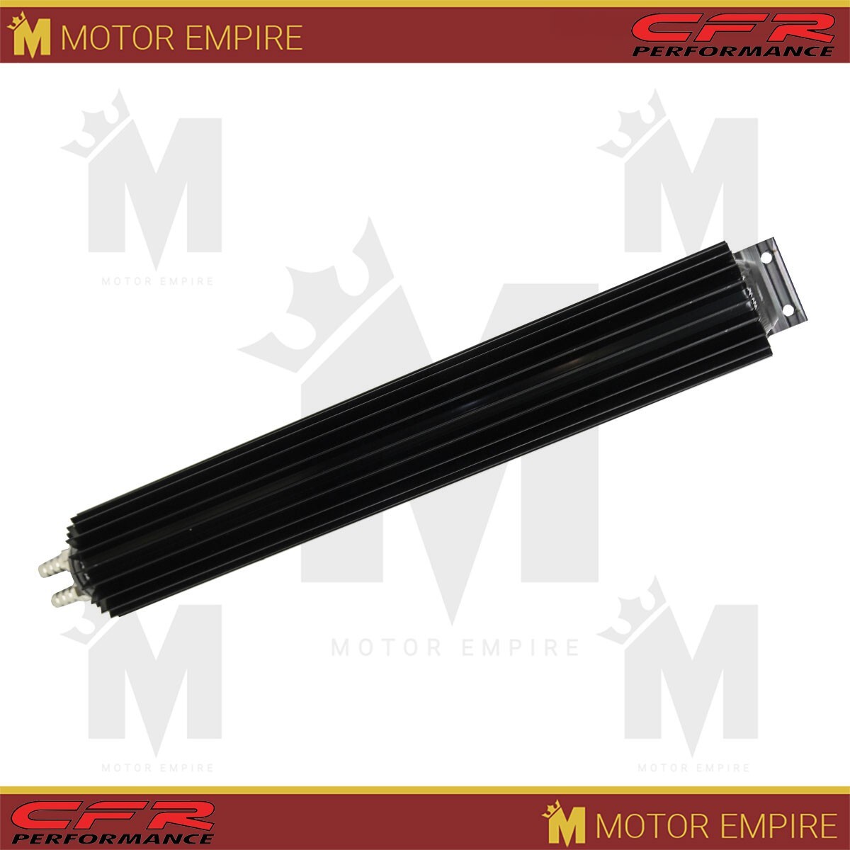 18″ Finned Aluminum Dual Line Transmission Cooler Fits Chevy Ford Black
