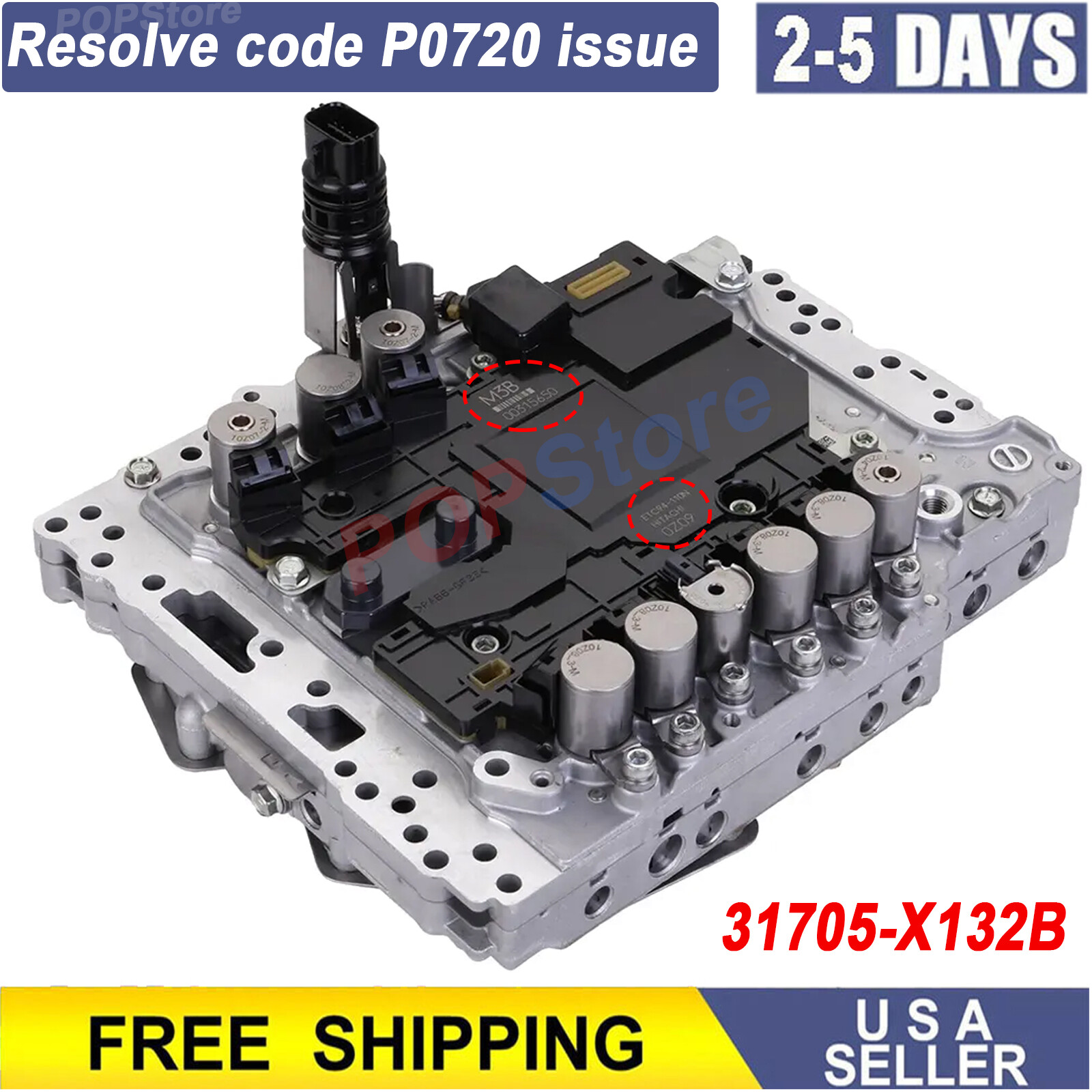 TESTED Fits Infinity Valve Body & Solenoid TCM RE7R01A 31705-X132B M3B