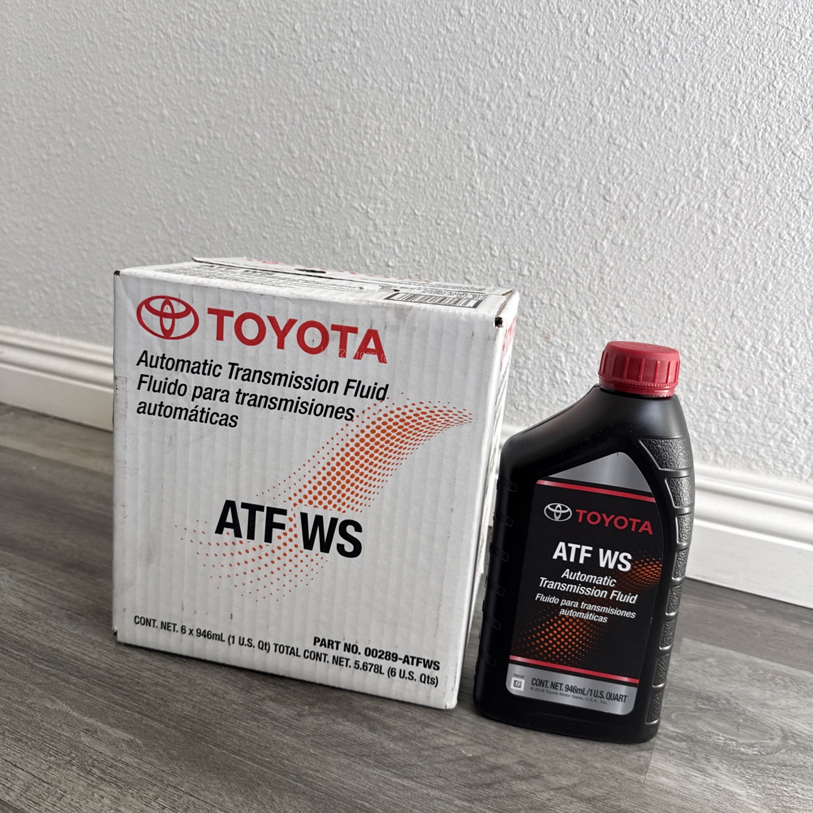 Toyota Lexus Sion ATF WS Transmission Fluid 00289-ATFWS OEM ( 6 PACK )