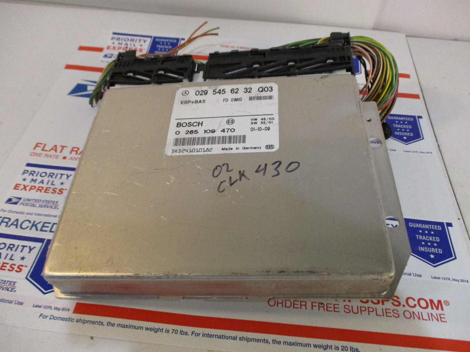 ✅ 2002 CLK 430 GENUINE MERCEDES BENZ ABS CONTROL MODULE ESP BAS BRAKE SYSTEM