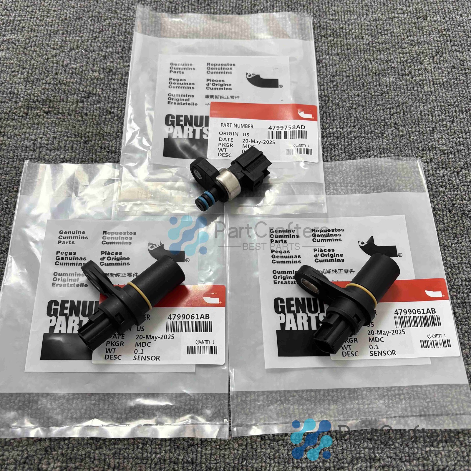 New Updated Pressure Transducer Sensor Set Fit For 45RFE 545RFE 68RFE
