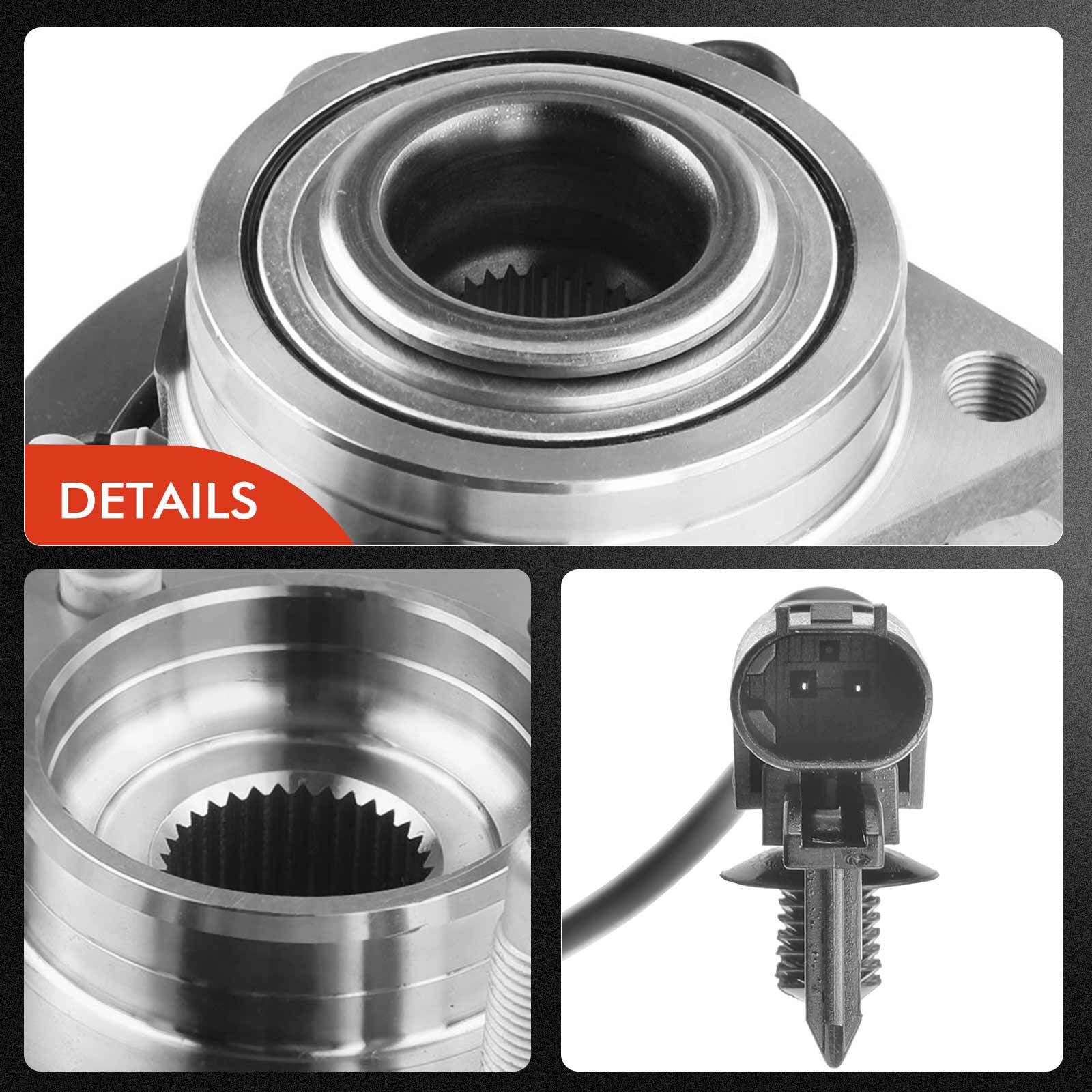 Front CV Axle + Wheel Hub Bearing Assembly for GMC Sierra Chevy Silverado 1500